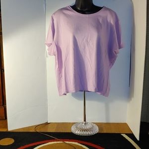 L.L. Bean Plain Pink Short Sleeve Shirt